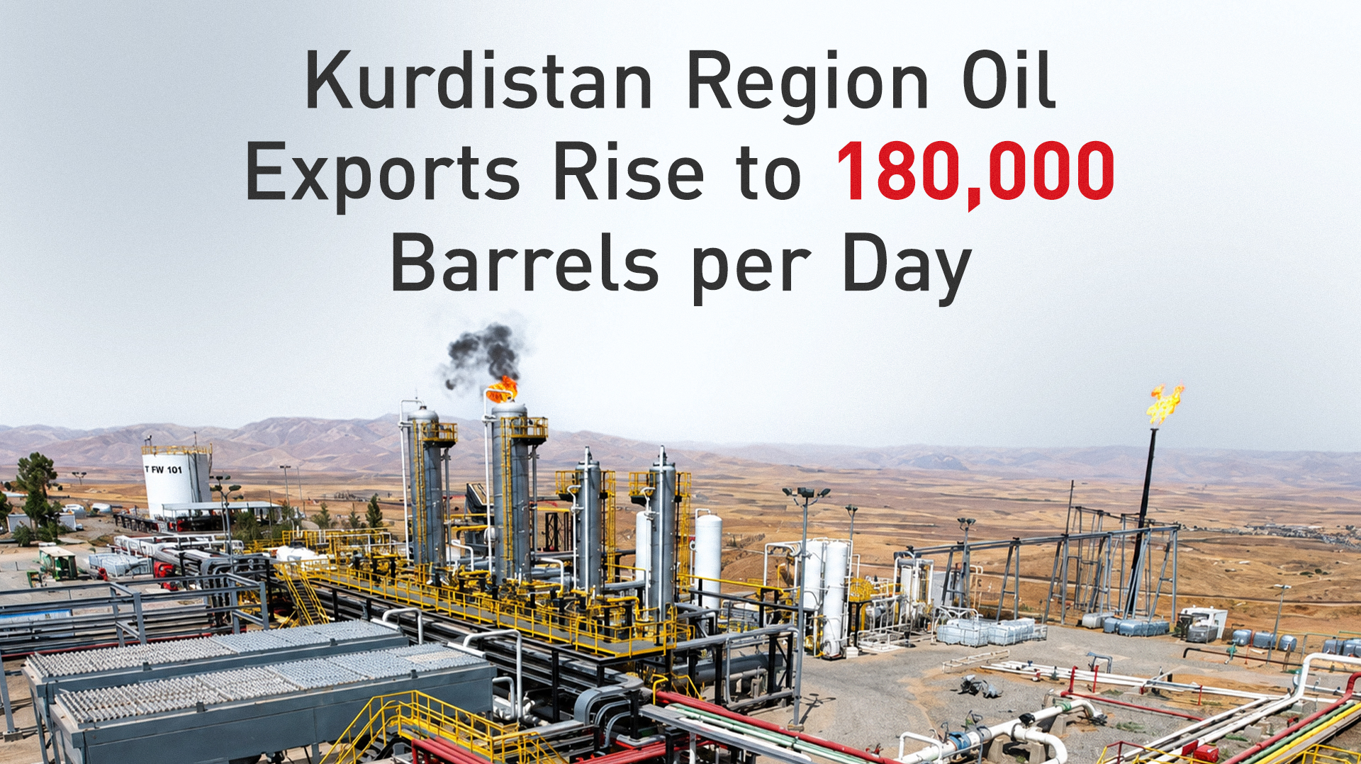Kurdistan Region Oil Exports Rise to 180,000 Barrels per Day
