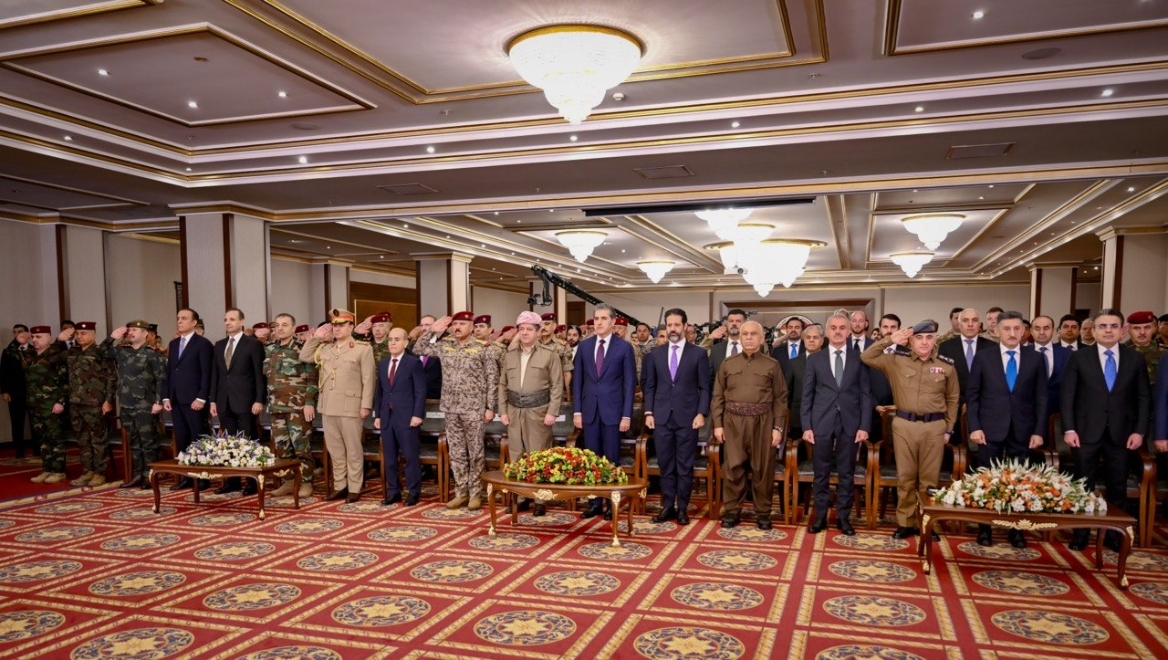 بالصور..مراسم توحيد قوات البيشمركة