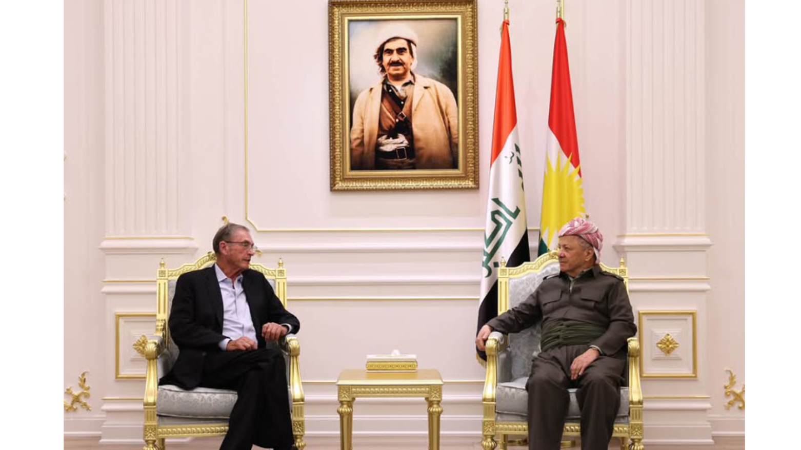 سەرۆک بارزانی پێشوازی لە سەرۆکی فەخریی یەکێتیی نێودەوڵەتیی (IDU) کرد