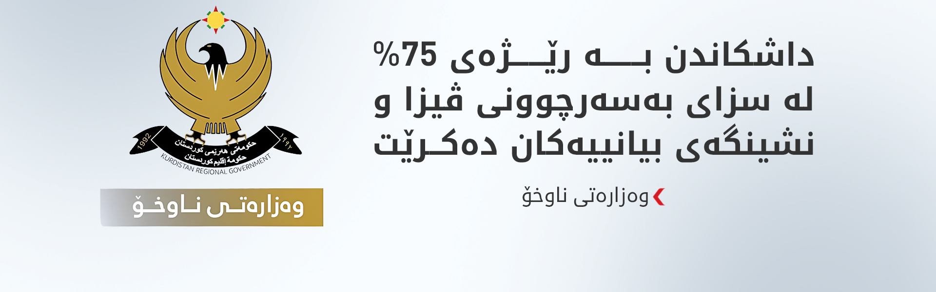 وەزارەتی ناوخۆ داشکاندن لە سزای بەسەرچوونی ڤیزا و کارتی نشینگەیی بیانییەکان رادەگەیەنێت