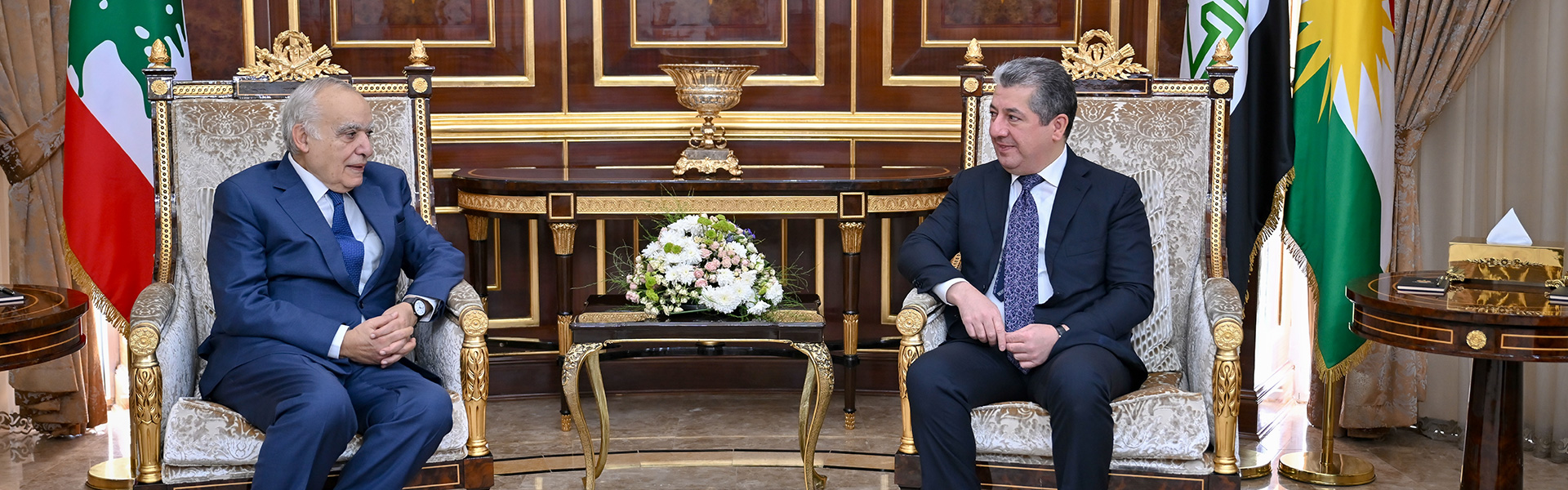 مەسرور بارزانی و وەزیری رۆشنبیریی لوبنان جەخت لە پەرەپێدانی پەیوەندییەکان دەکەنەوە
