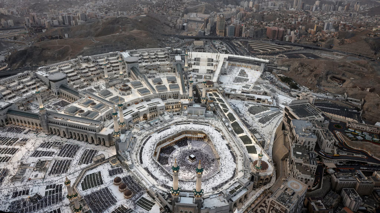 An aerial view of Mecca. (AFP)