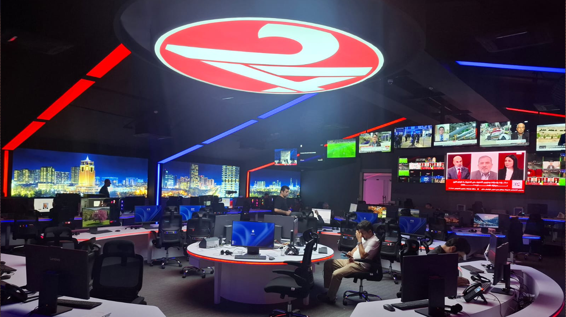 A view of the Kurdistan24 newsroom on October 31, 2026. (Photo: Kurdistan24)