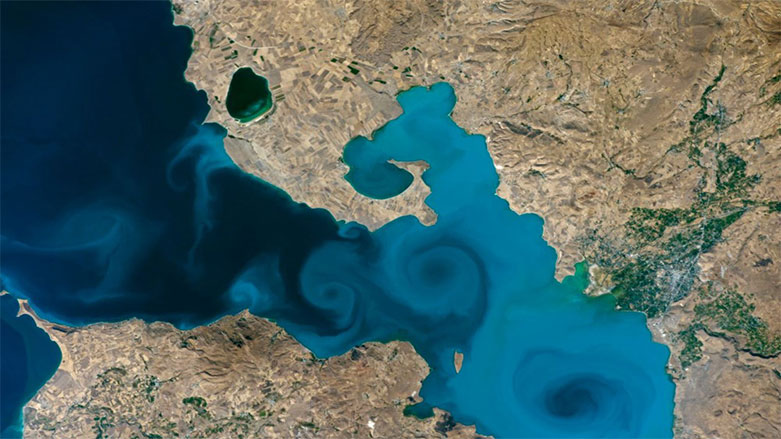 Van Gölü'nün uzaydan çekilen görseli