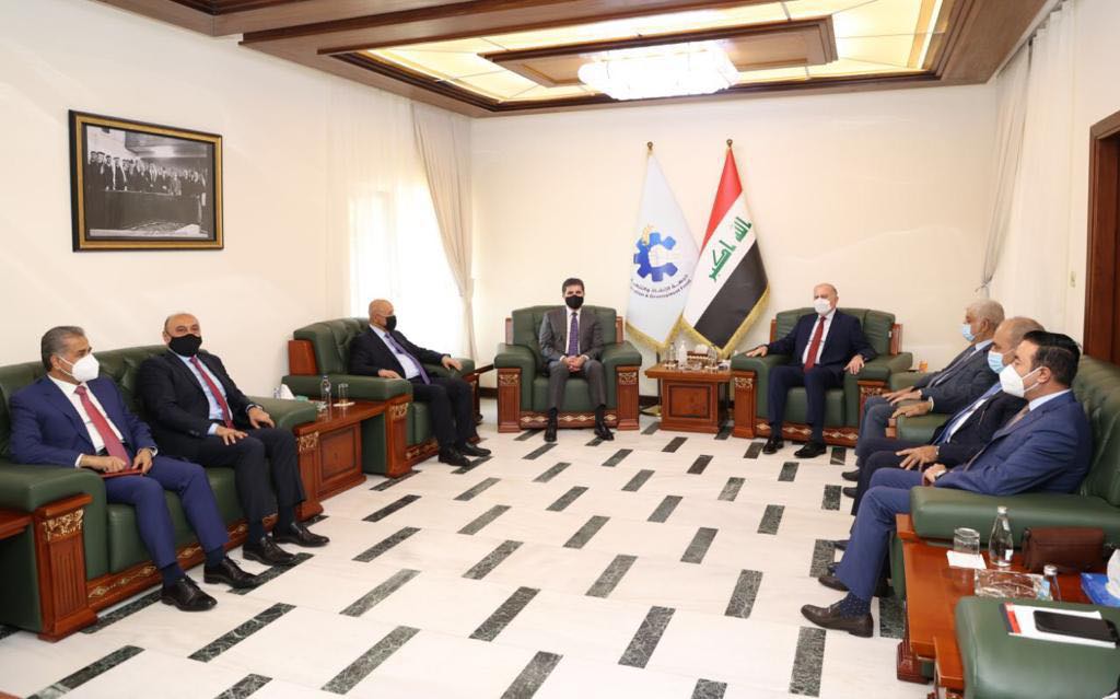 دیدار نچیروان بارزانی با اسامه نجیفی، رهبر جبهه نجات و توسعه