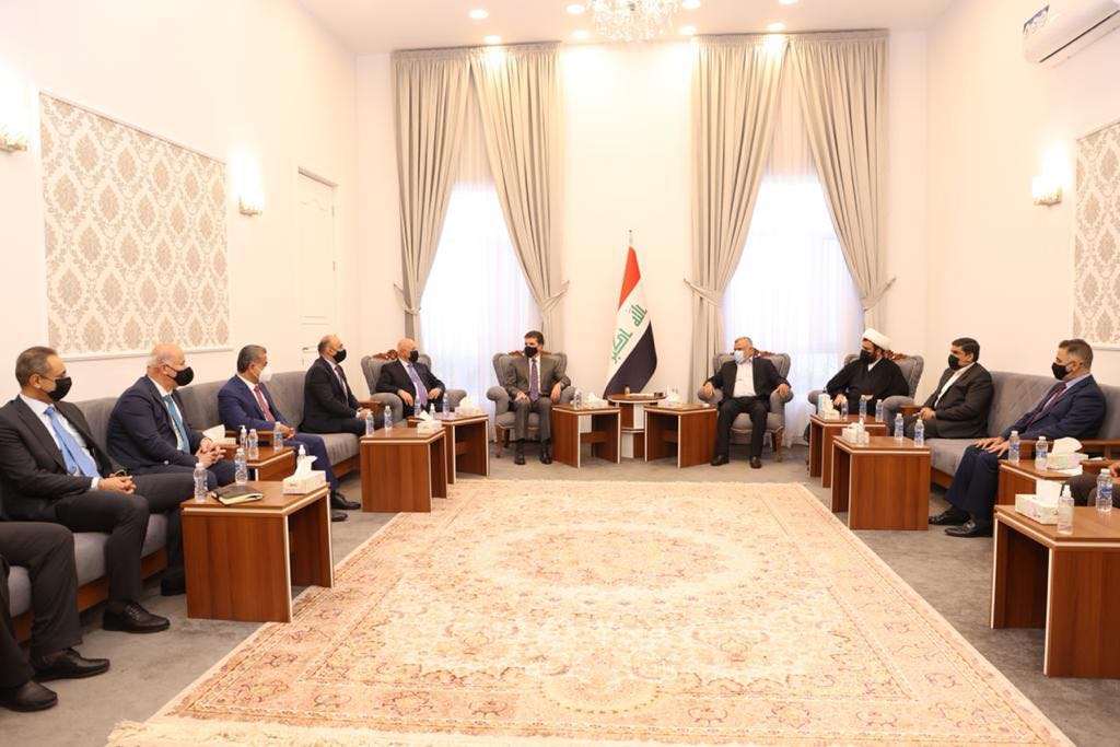 دیدار نچیروان بارزانی با هادی عامری، رهبر ائتلاف فتح