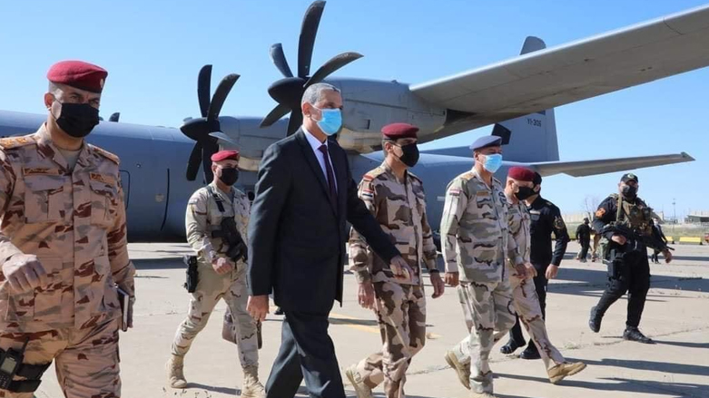 وزير الداخلية يصل سنجار برفقة وفد عسكري رفيع - صورة: كوردستان 24