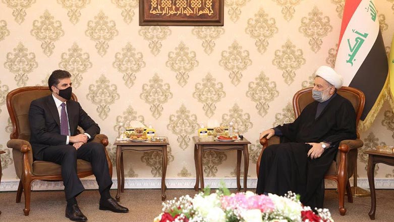 نچیروان بارزانی، رئیس اقلیم کوردستان و همام حمودی، رئیس مجلس اعلای اسلامی عراق