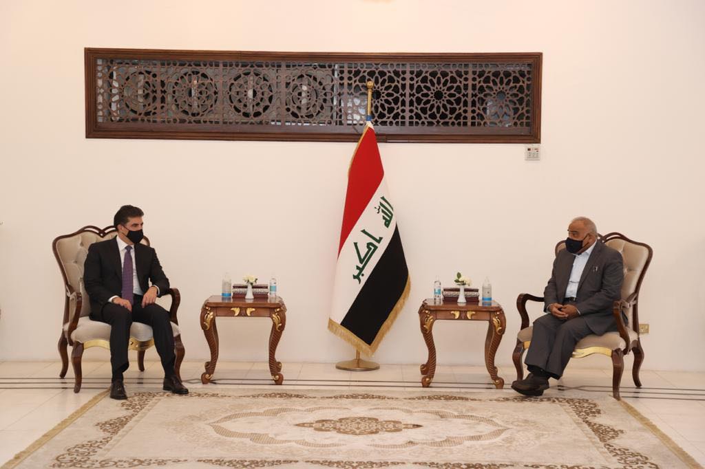 دیدار نچیروان بارزانی با عادل عبدالمهدی، نخست وزیر سابق عراق