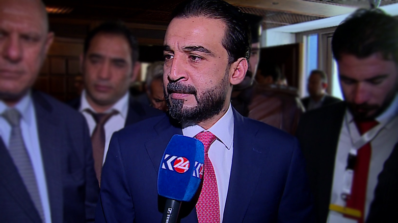 Iraqi Parliament Speaker Mohammed al-Halbousi in a previous interview with Kurdistan 24. (Photo: Kurdistan 24)