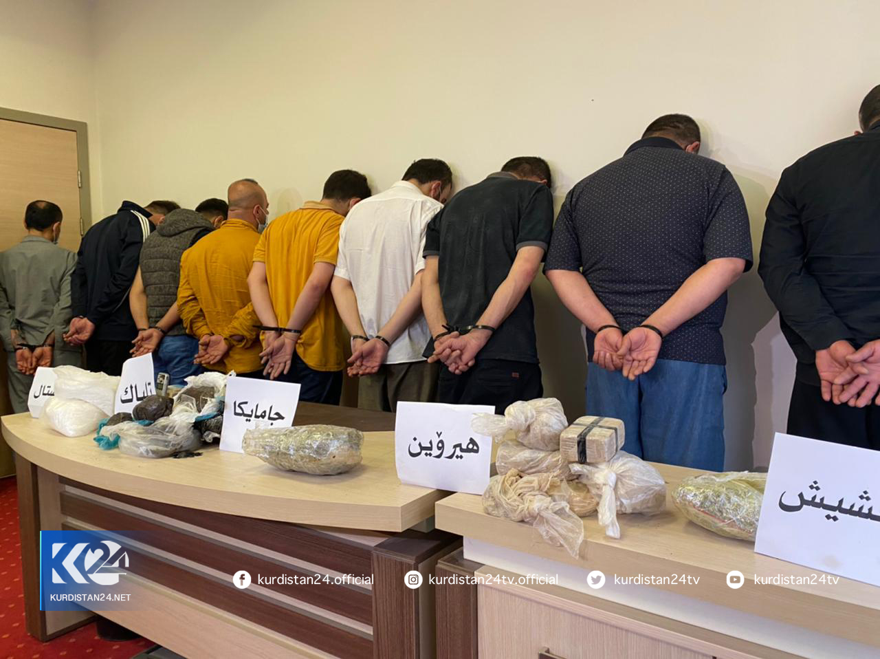 وێنەی دەستگیرکراوان