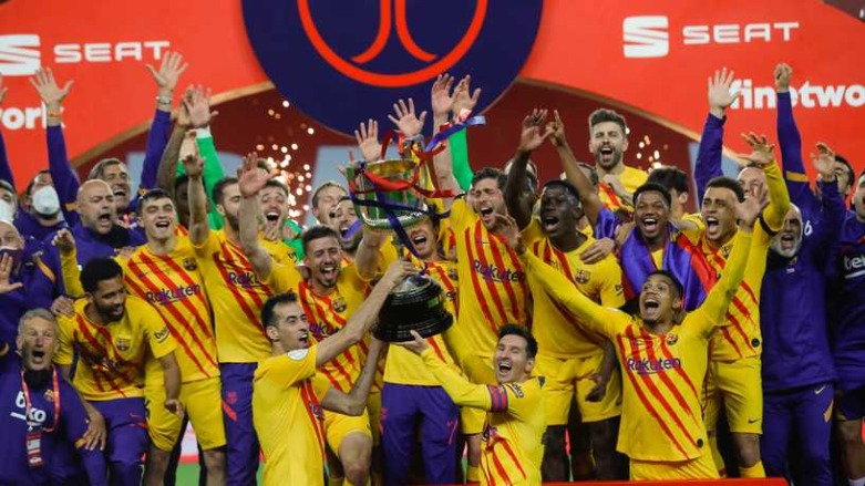 فريق برشلونة - الصورة لموقع الحرة