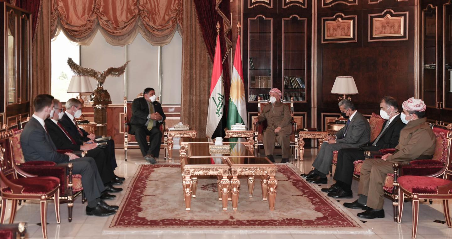 پرزیدنت مسعود بارزانی و دیوید برونشتاین، معاون نماینده ویژه آمریکا در امور سوریه 