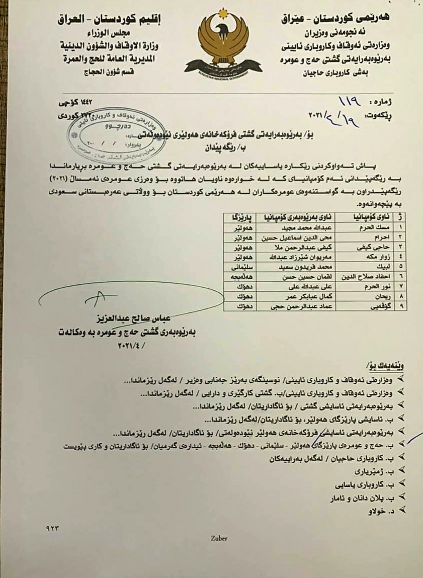 ناوی كۆمپانیاكان