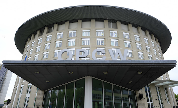 Headquarters of the Organization for the Prohibition of Chemical Weapons (OPCW), The Hague, Netherlands. (Photo: Peter Dejong / AP / File)