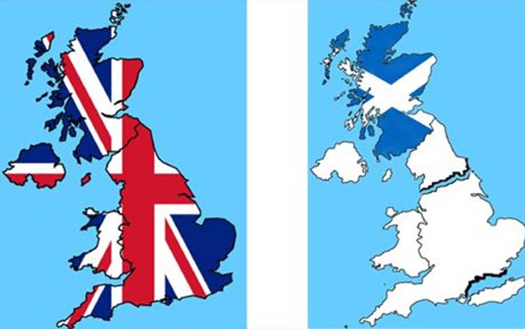 نەخشەی شانشینی یەكگرتوو و ئسكۆتلەندا