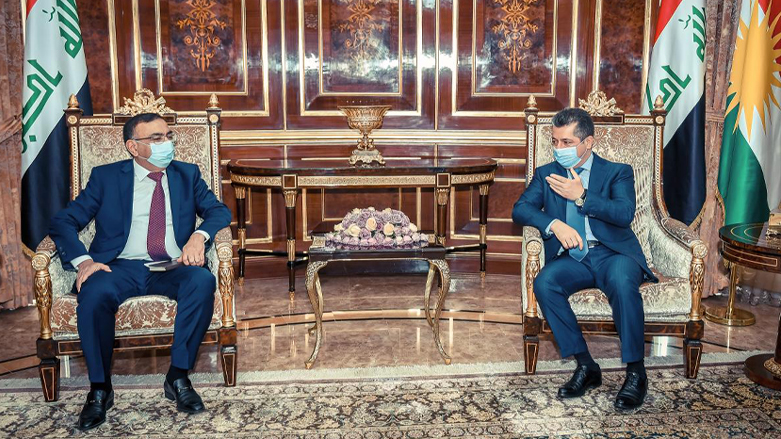 مسرور بارزانی، نخست وزیر اقلیم کوردستان و ماجد حنتوش، وزیر برق دولت فدرال
