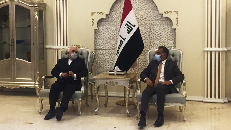 ظريف خلال لقائه وكيل وزارة الخارجية العراقية نزار الخير الله في مقر الوزارة ببغداد - صورة: كوردستان 24