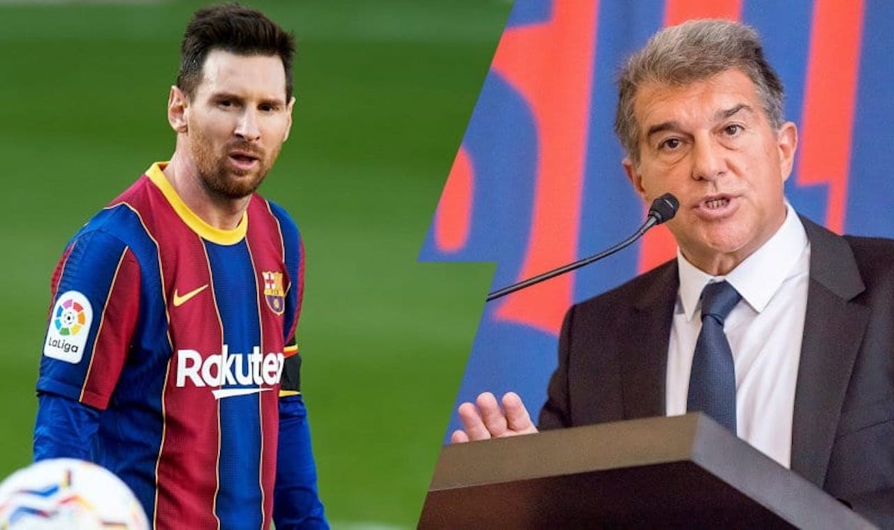 خوان لاپۆرتا و لیۆنێل مێسی