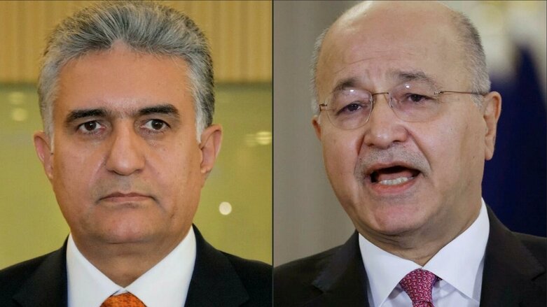 A combination of pictures shows Iraq's leading presidential candidates Rebar Ahmed (L) and Barham Salih (R) (Photo: Ludovic Marin Kurdistan Regional Government/AFP/File)