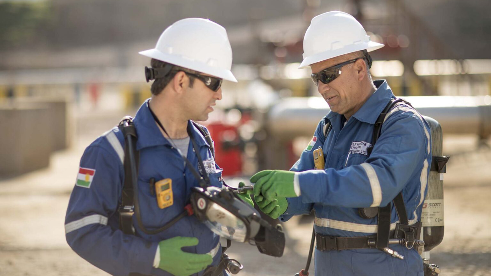 کارمندان شرکت گلف کیستون پترولیوم در اقلیم کوردستان