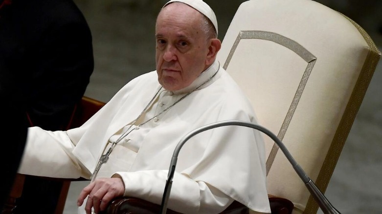 البابا فرنسيس خلال مقابلته العامة في الفاتيكان في 5 كانون الثاني/يناير 2022- الصورة لفرانس 24