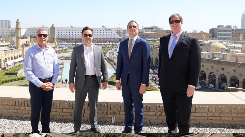 The US Deputy Chief of Mission Greg LoGerfo and US Consul General Robert Palladino visited the ancient Erbil citadel on Monday (Photo: US Consulate General Erbil).