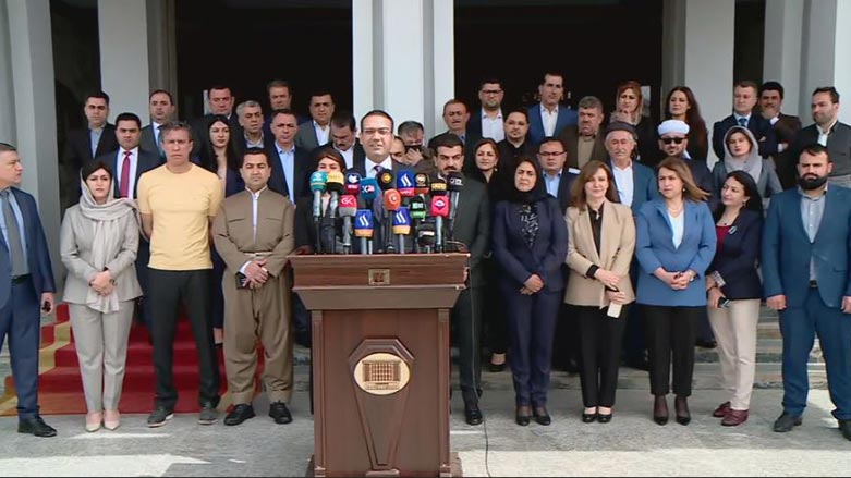 The Kurdistan Democratic Party (KDP) bloc at the Kurdistan Parliament, Apr. 5, 2022. (Photo: Kurdistan 24)