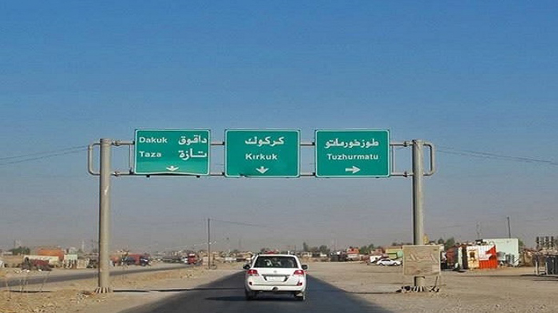 The road towards Kirkuk's Daquq district (Photo: Kurdistan 24)