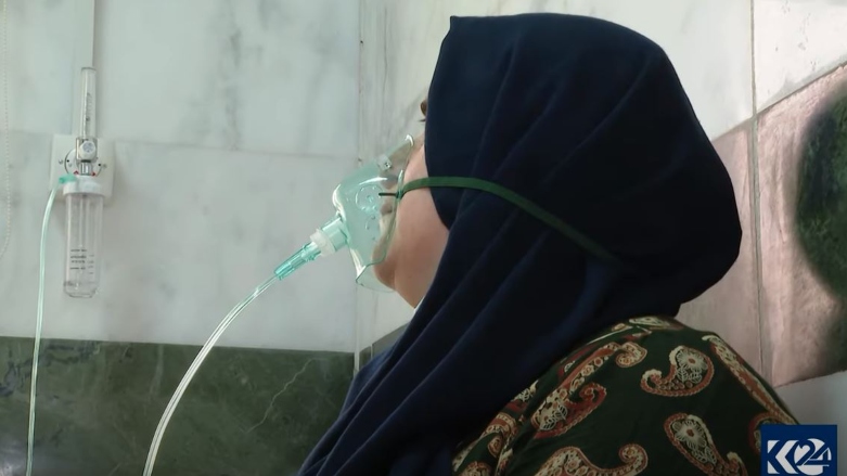 یەکێک لەو کەسانەی بەهۆی خۆڵبارین گەیەندراوەتە نەخۆشخانە