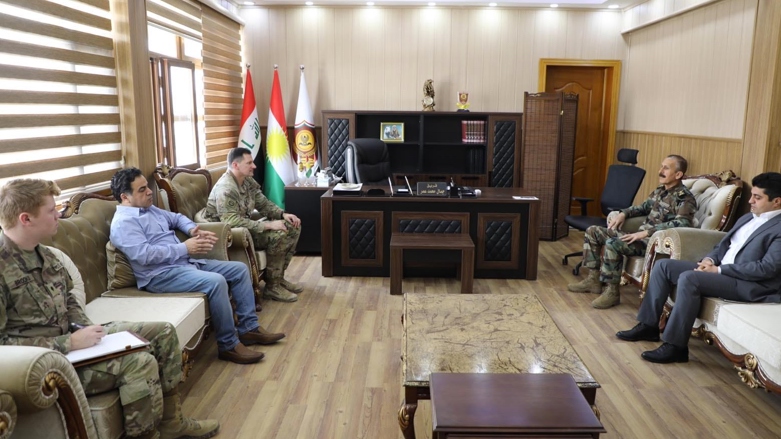 Colonel Todd Burroughs met with the Ministry of Peshmerga Chief of Staff Lieutenant General Jamal Mohammed on Sunday, Apr. 10, 2022 (Photo: Ministry of Peshmerga)