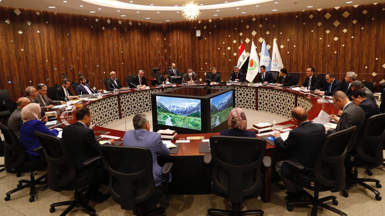 Meeting between the KRG negotiating delegation and representatives from the Iraqi Oil Ministry in Baghdad, Apr. 11, 2022 (Photo: Government of Iraq)