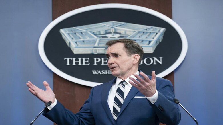 Pentagon spokesman John Kirby speaks during a media briefing at the Pentagon, Wednesday, April 13, 2022, in Washington. (Photo: Alex Brandon/AP)