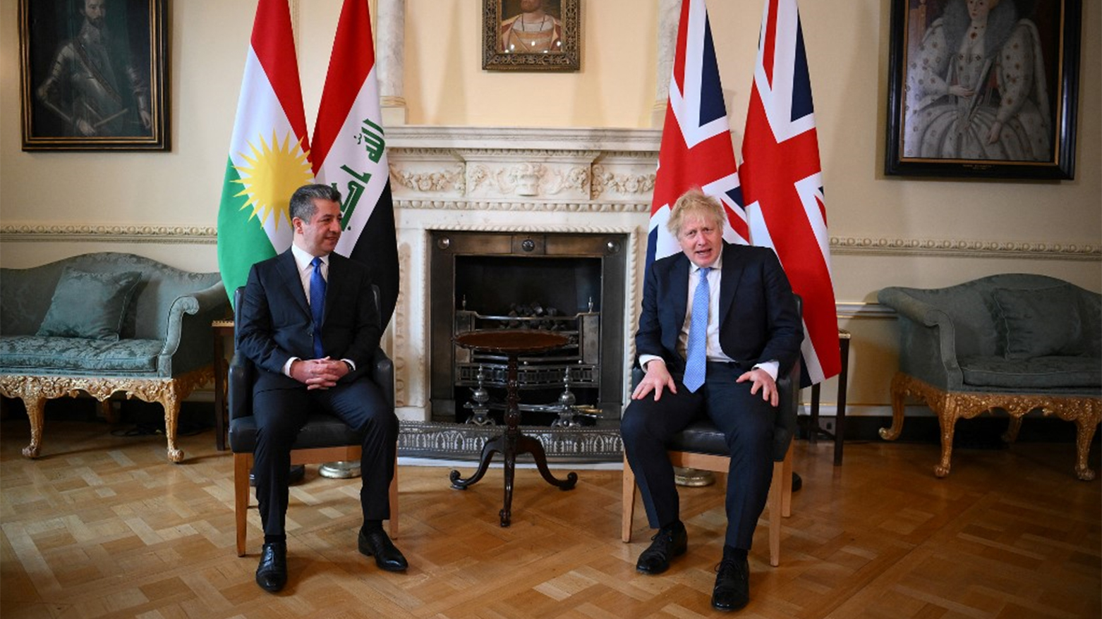 استقبال نخست وزیر انگلستان از نخست وزیر اقلیم کوردستان