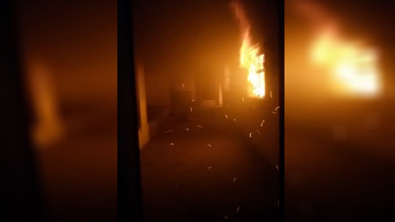 The KNC office was attacked in Hasakah on Tuesday evening (Photo: KNC)