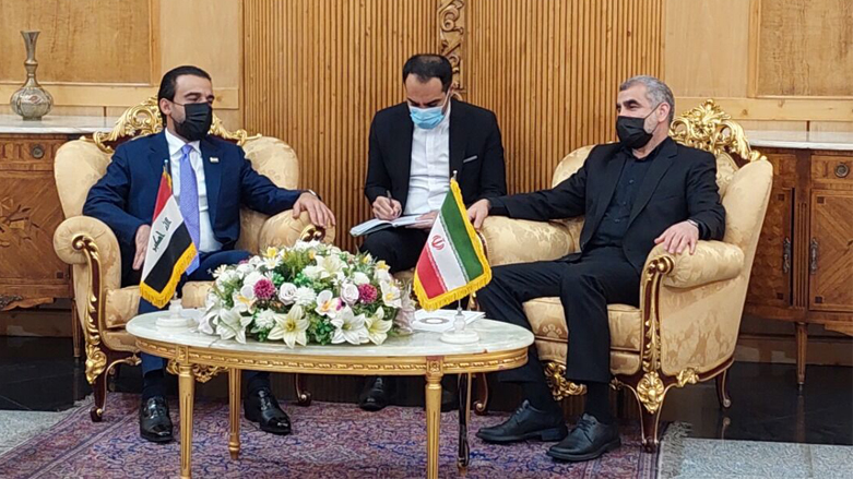 محمد حلبوسی، رئیس مجلس نمایندگان عراق در تهران مورد استقبال قرار گرفت