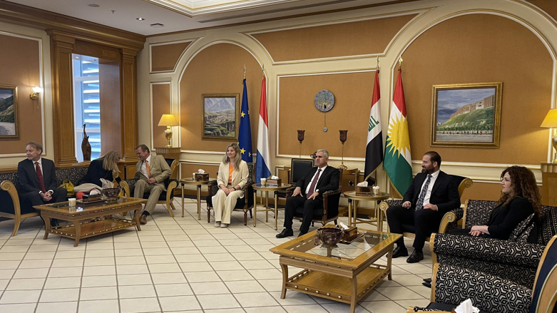 Liesje Schreinemacher, Minister for Foreign Trade and Development Cooperation of the Netherlands, arrived in Erbil on Wednesday, Apr. 27, 2022 (Photo: Lawk Ghafuri/Twitter)