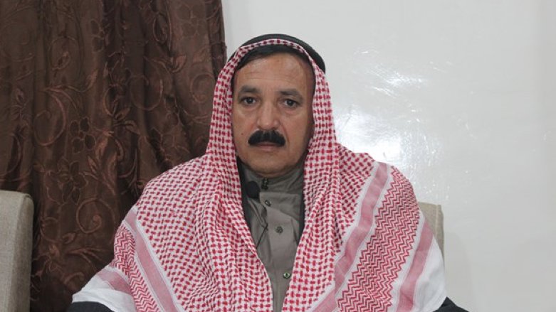 Tribal leader Nuri al-Hamish survived Wednesday's ISIS attack in Deir al-Zor (Photo: Ronahi.net)