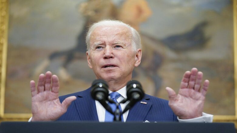 President Joe Biden speaks about the war in Ukraine in the Roosevelt Room at the White House, Thursday, April 28, 2022, in Washington. (Photo: Andrew Harnik/AP)