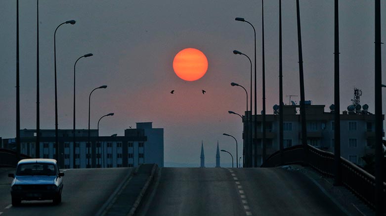 The sun rises over Sanliurfa, southeastern Turkey, Sunday, Oct. 20, 2019. (Photo: Lefteris Pitarakis/ AP)