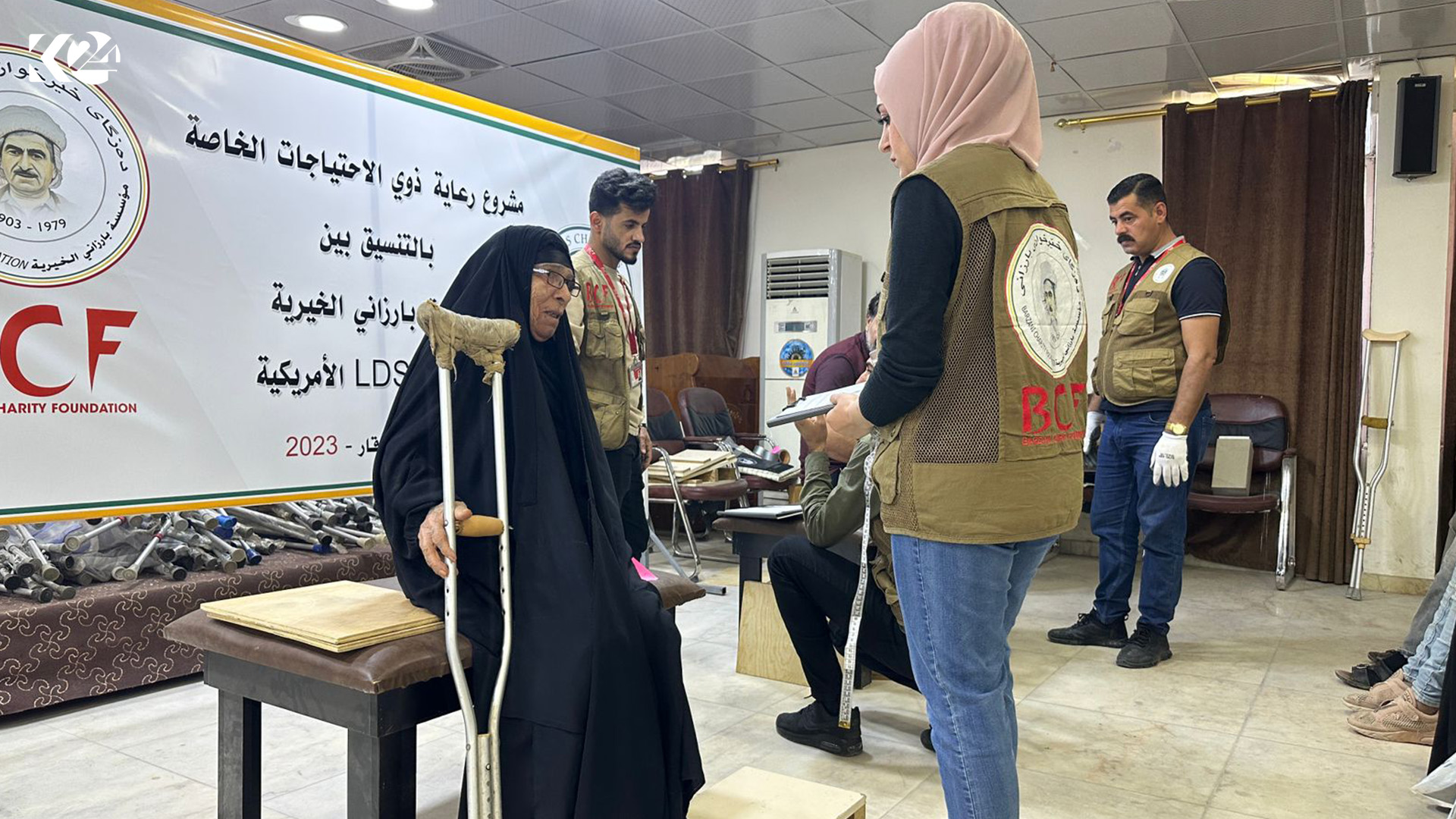هاوکارییەکانی دەزگای خێرخوازی بارزانی بە هەماهەنگی لەگەڵ دامەزراوەی (ئێڵ دی ئێس) ئەمەریکی بۆ خەڵکی کەمدەرامەتی ناسرییە | وێنە: دیلان بارزان - کوردستان24
