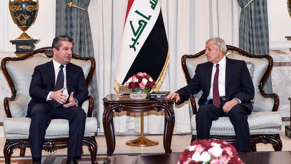 دیدار مسرور بارزانی، نخست وزیر اقلیم کوردستان و عبداللطیف رشید، رئیس جمهور عراق