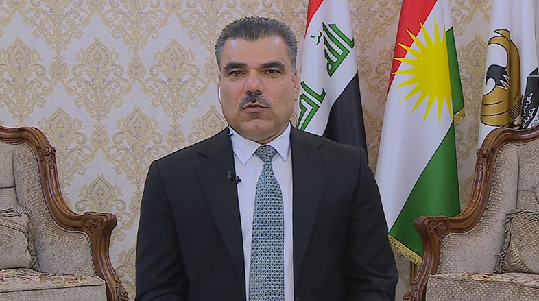 Fars Issa, the Kurdistan Regional Government’s (KRG) representative to Baghdad, speaks to Kurdistan 24, April 5, 2023. (Photo: Kurdistan 24)