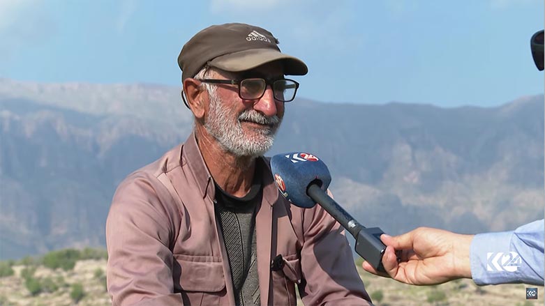 Ahmed, a shepherd from the Khoshnawti area, who  diffused thousands of landmines for the past 30 years. (Photo: Kurdistan 24)