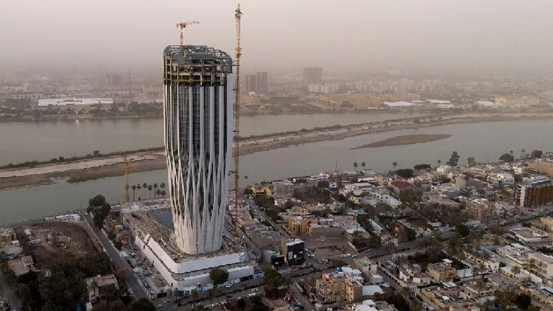 The under-the-construction headquarter of Central Bank of Iraq. (Photo: AFP)