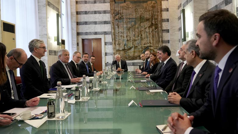 دیدار رئیس اقلیم کوردستان با وزیر خارجه‌ی ایتالیا