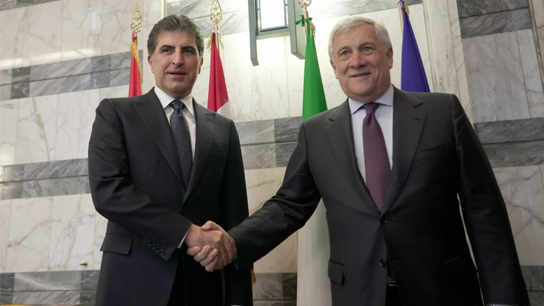 رئيس إقليم كوردستان ووزير الخارجية الإيطالي