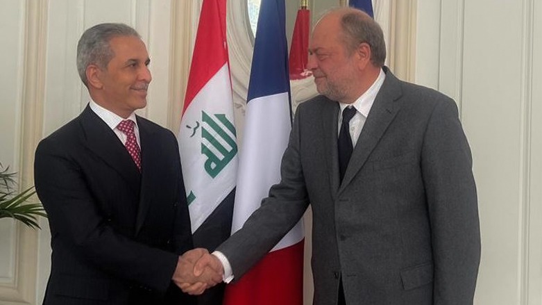 رئيس مجلس القضاء الأعلى العراقي ووزير العدل الفرنسي