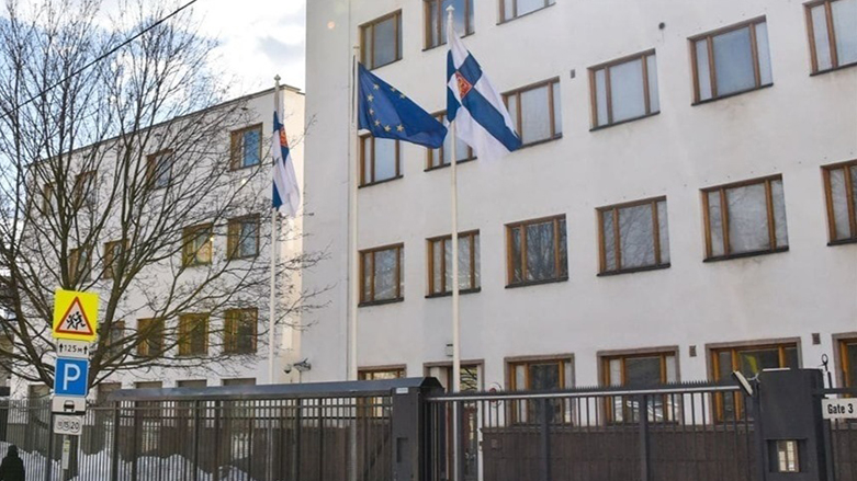 مبنى السفارة الفنلندية في موسكو (وكالات)