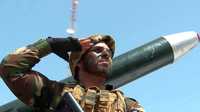 سرباز عراقی، در هنگام برگزاری مانور نظامی  در بغداد - عکس؛ کوردستان٢٤